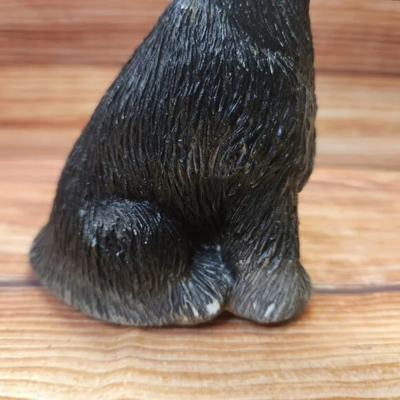 Black/Gray Schnauzer Dog Figurine 4 inch Adopt-A-Pet by Art Collectibles - Picture 7 of 11